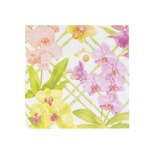 Caspari  Orchid Conservatory Luncheon Napkin