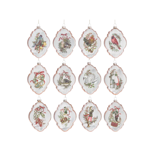 Burton and Burton Twelve Days of Christmas Ornament Set