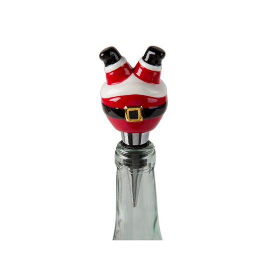 Jolly Santa Bottle Stopper