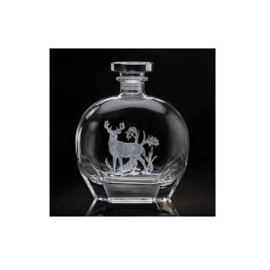 Julie Wear Buck Deer Round Decanter