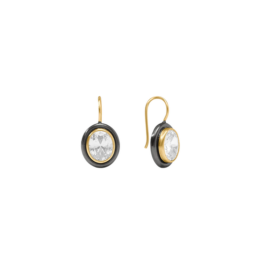 Julie Vos Tribeca Earring- Mixed Metal- OS