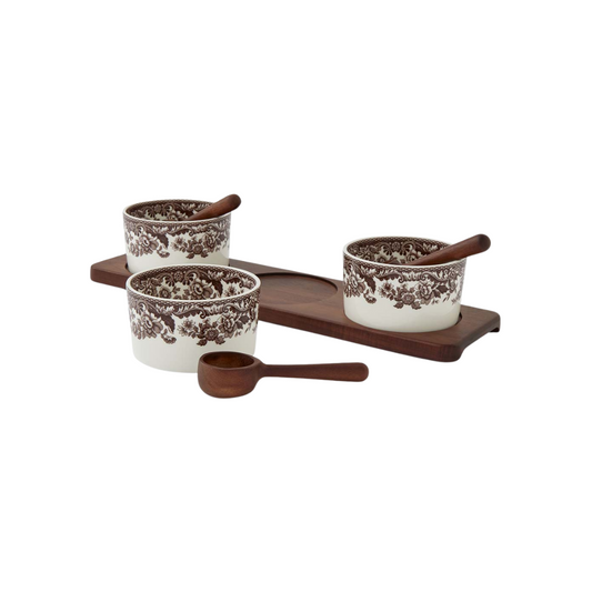 Spode Woodland 7 Piece Condiment Set