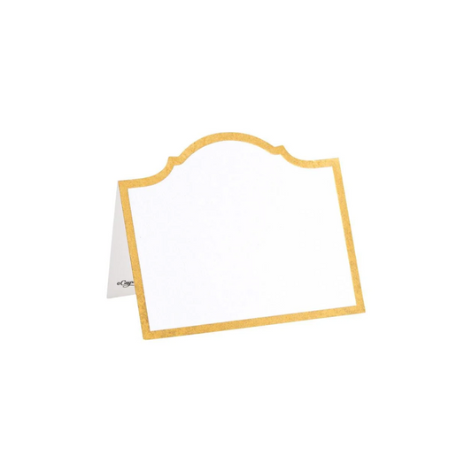 Caspari Arch Die-Cut Place Cards - Gold Foil