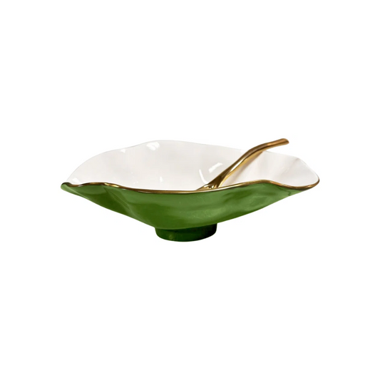 Beatriz Ball Encanto Claire Small Oval Bowl - Leaf Green