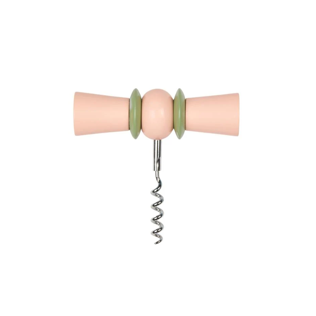 Addison Ross Bowtie Corkscrew - Pink and Green
