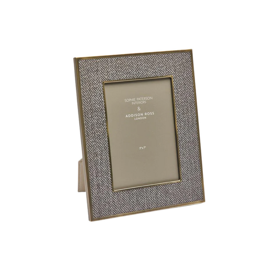 Addison Ross 5x7 Frame Dark Grey Herringbone