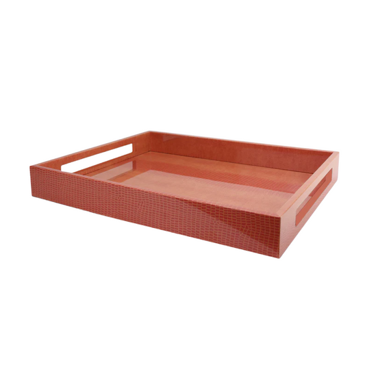 Addison Ross 16 x 14 Tray- Orange Crock