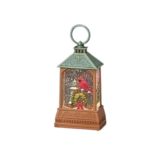 Lighted Mini Lantern Dome with Cardinal