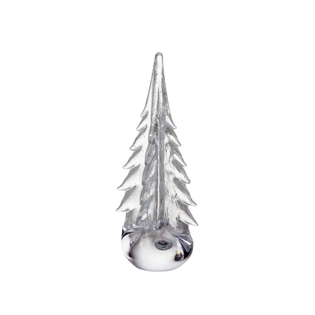Simon Pearce Crackle Four Sided Evergreen - 12 inch