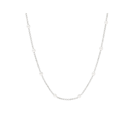 Julie Vos Silver Solara Delicate Station Necklace