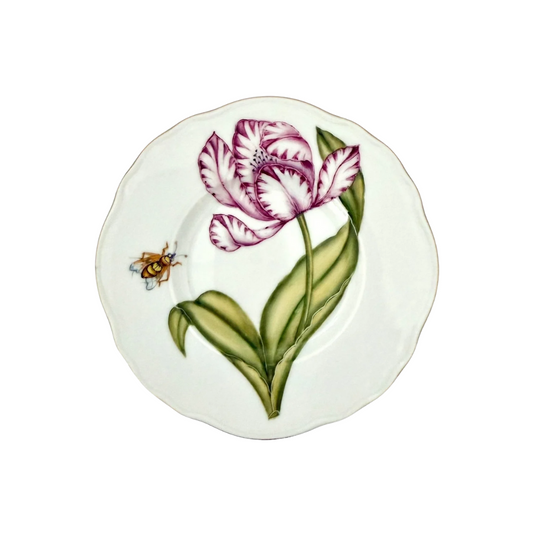 Anna Weatherley Rhapsody of Colors Purple Tulip Bread and Butter Plate