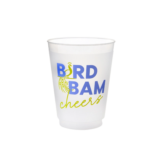 Oh My Mahjong Bird Bam Cheers Frosted Cups
