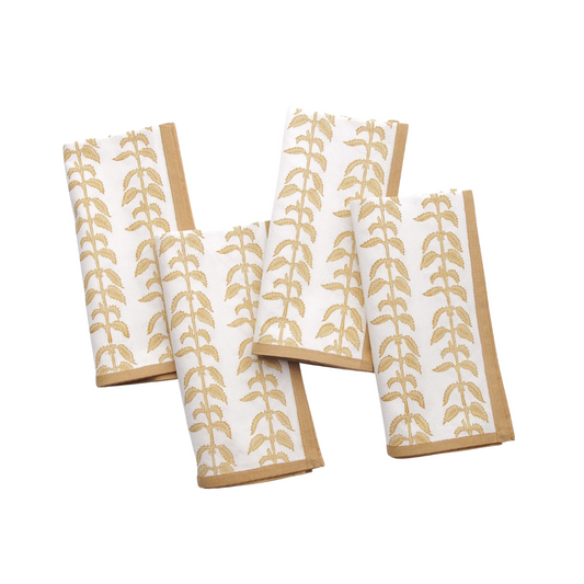 Pomegranate India Hicks Home Climbing Nettle Sand Napkin | Set of 4