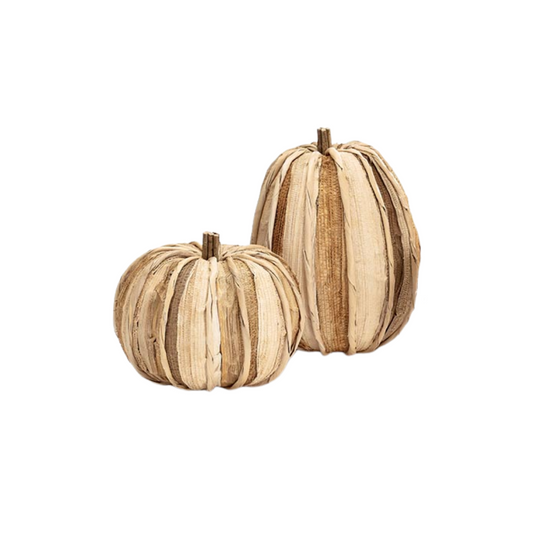 Corn Husk Pumpkins