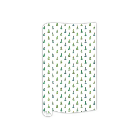 Small Christmas Tree Pattern Wrapping Paper