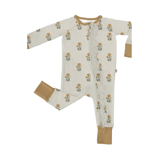 Goosies Marigold Block Print Pajamas