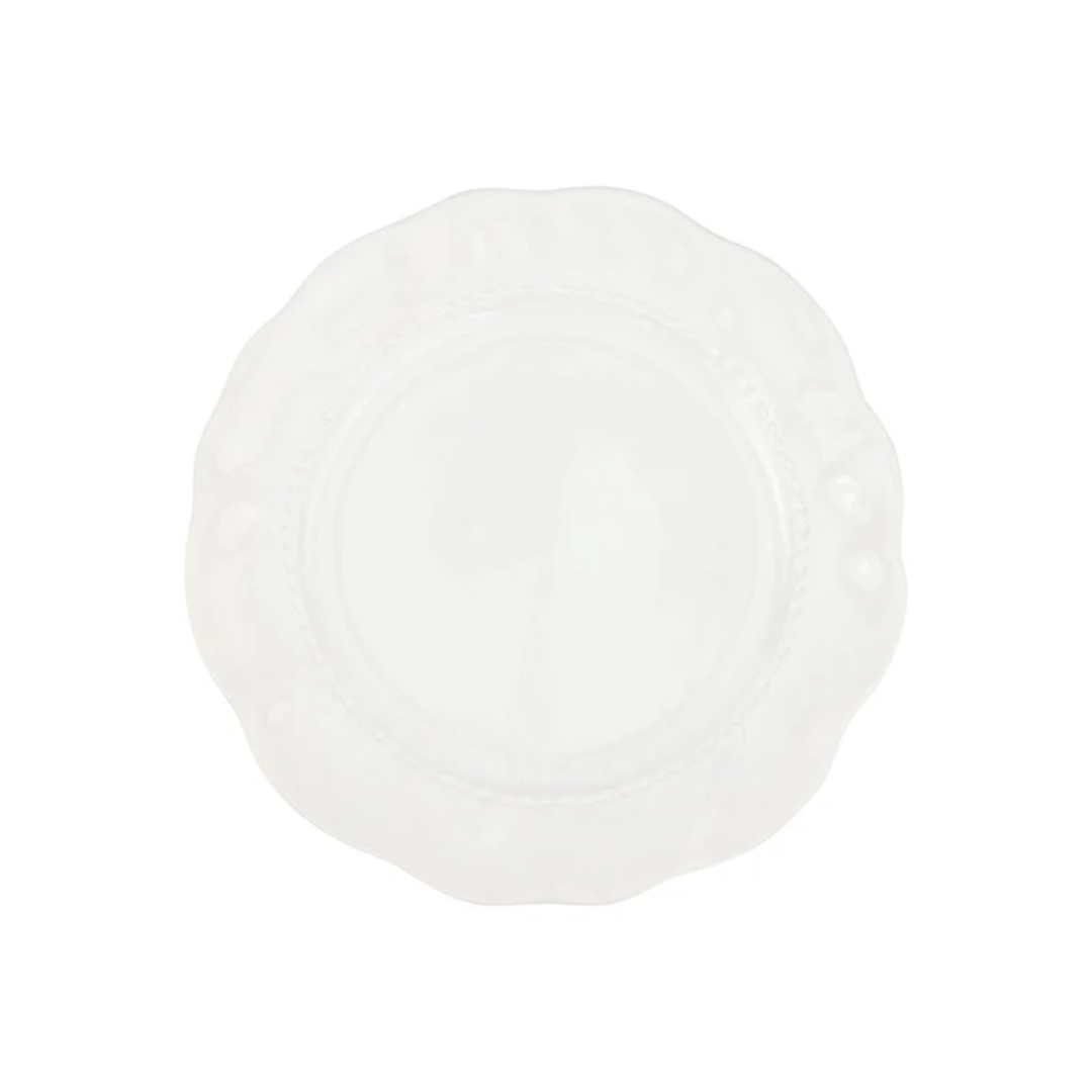 Vietri Giorno White Dinner Plate