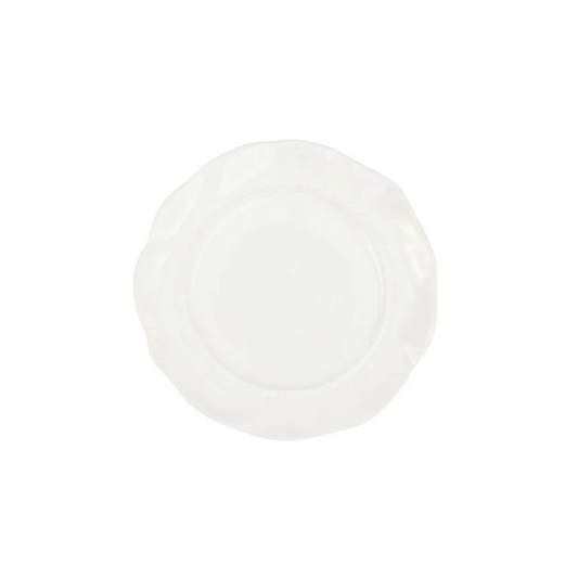 Vietri Giorno White Salad Plate