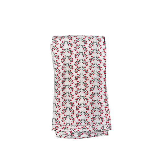 Xmas Hand Towel - Red Garland