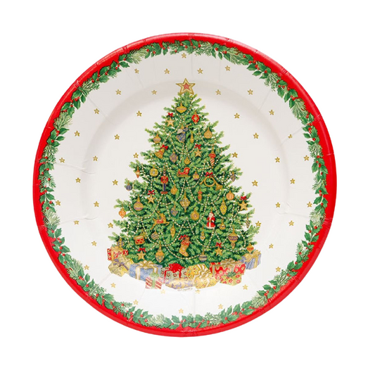 Christmas Tree Paper Salad & Dessert Plates