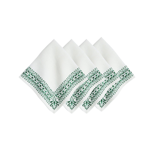 Juliska Iberian Border Napkin Set/4 - Evergreen