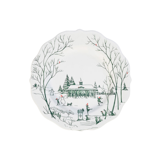 Juliska Country Estate Winter Frolic Dessert/Salad Plate - Evergreen