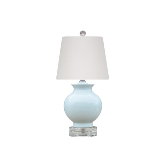 Porcelain White Rain Mini Vase Lamp