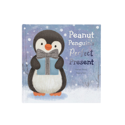Jellycat Peanut Penguin's Perfect Present Book