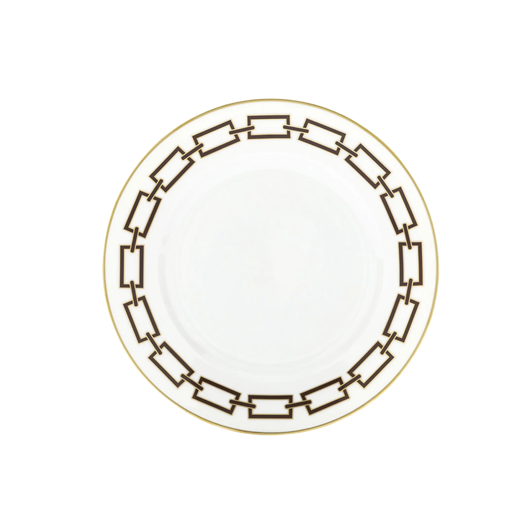 Ginori Catene Ebano Flat Dessert Plate