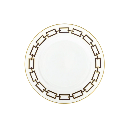 Ginori Catene Ebano Flat Dessert Plate