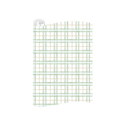 Dogwood Hill Lush Pines Plaid Wrapping Paper