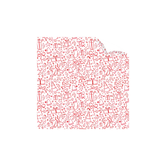 Dogwood Hill Christmas in Red Wrapping Paper