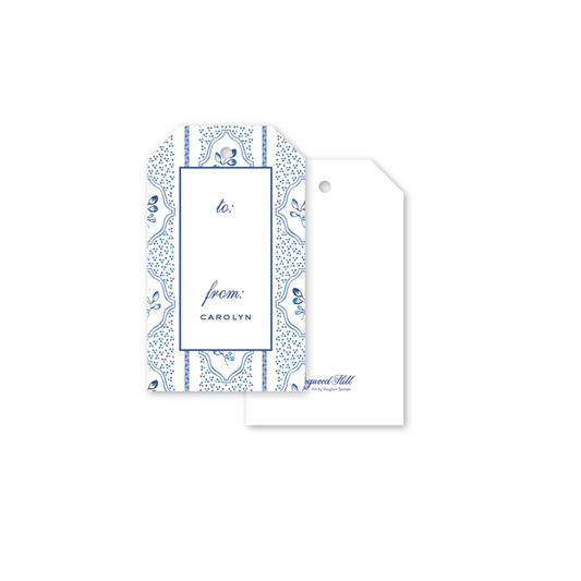 Dogwood Hill Blue Botanicals Gift Tags