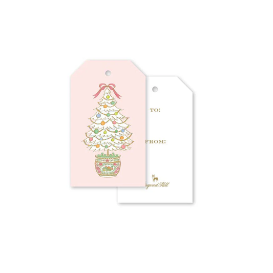 Dogwood Hill Famille Rose Medallion Tree Gift Tags