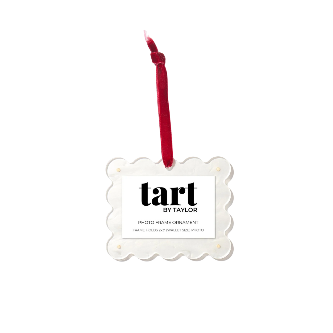 Tart By Taylor Pearl White Frame Ornament