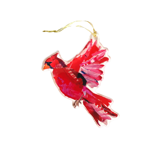 Lauren Dunn Cardinal in Flight Ornament