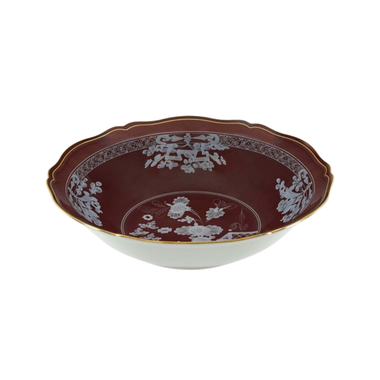Ginori 1735 Oriente Italiano Castagna Round Deep Tray
