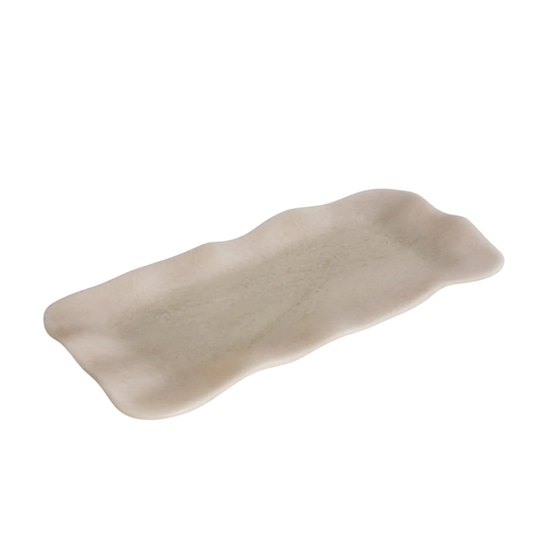 Beatriz Ball Resin Alabaster Long Rectangular Tray