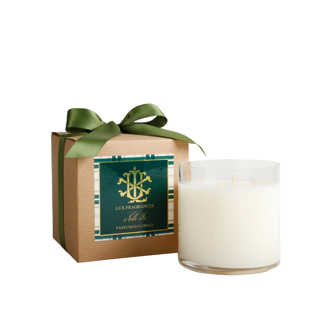 Lux Fragrances Noble Fir 3 Wick Candle