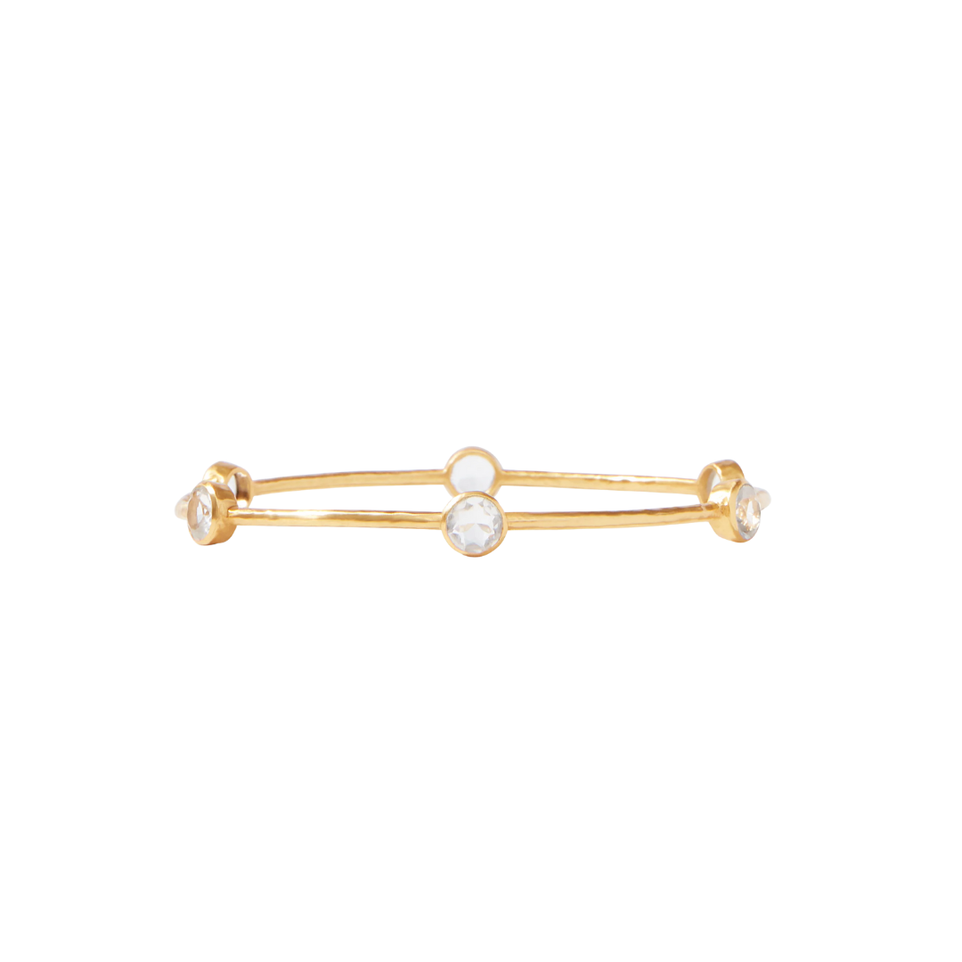Julie Vos Milano Bangle-Gold-Cubic Zirconia-S