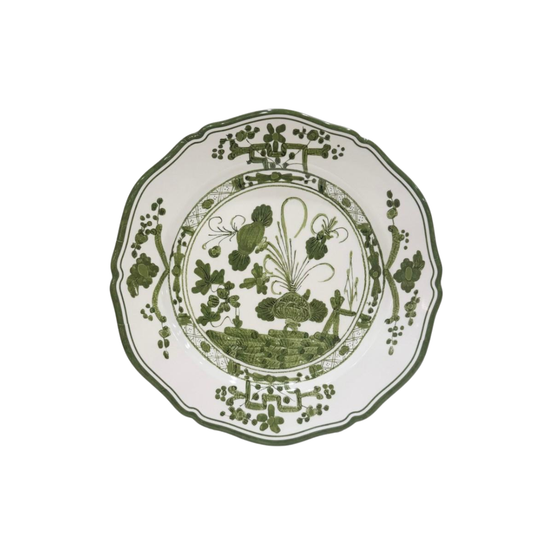 Beatriz Ball VIDA Faenza 9" Salad Plate (White and Green)