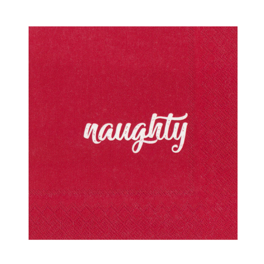 Naughty and Nice Cocktail Napkins