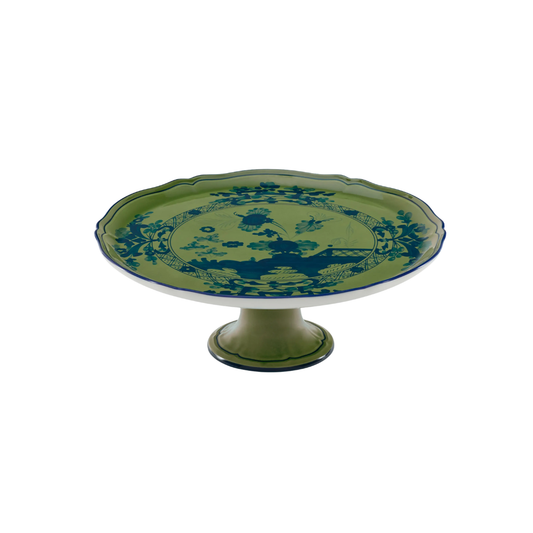 Ginori Oriente Italiano Malachite Cake Stand