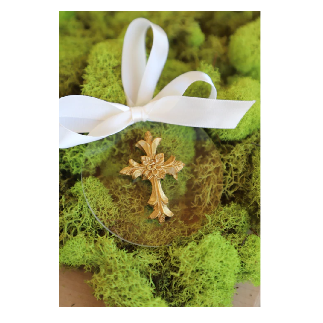 Quad Cross Intaglio Ornament