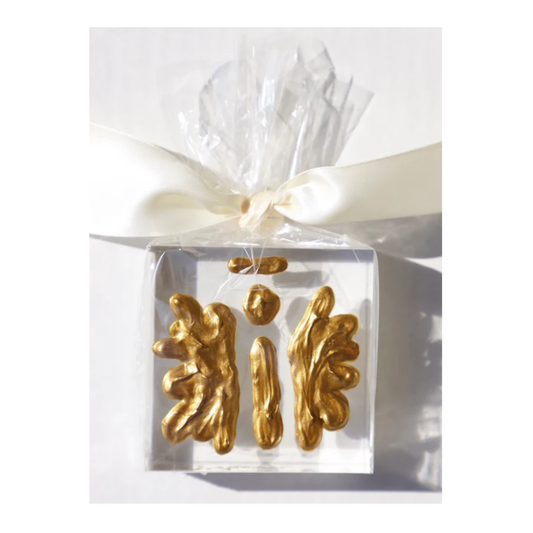 Acrylic Angel Block with Ivory Ribbon