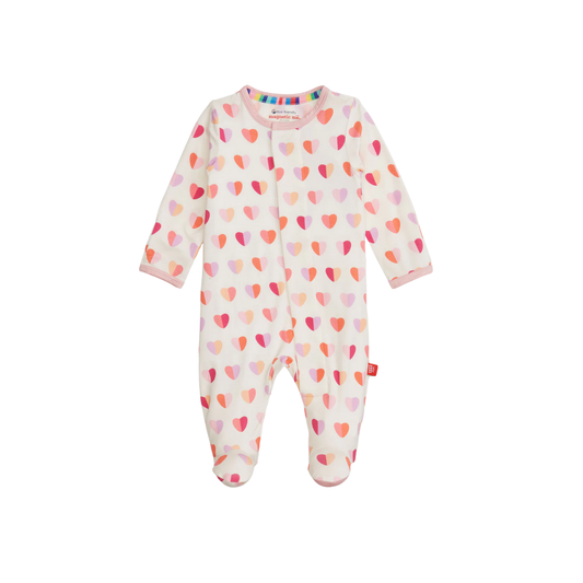 Pink XOXO Modal Footie