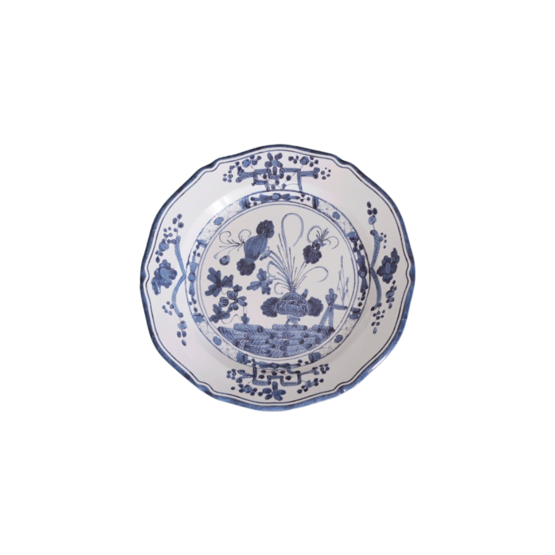 Beatriz Ball VIDA Faenza 9" Salad Plate (White and Blue)