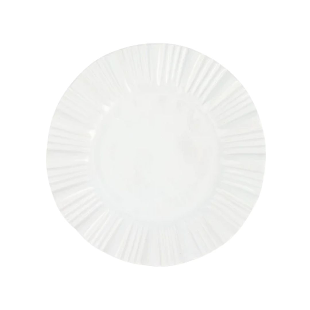 Vietri Bari White American Dinner Plate