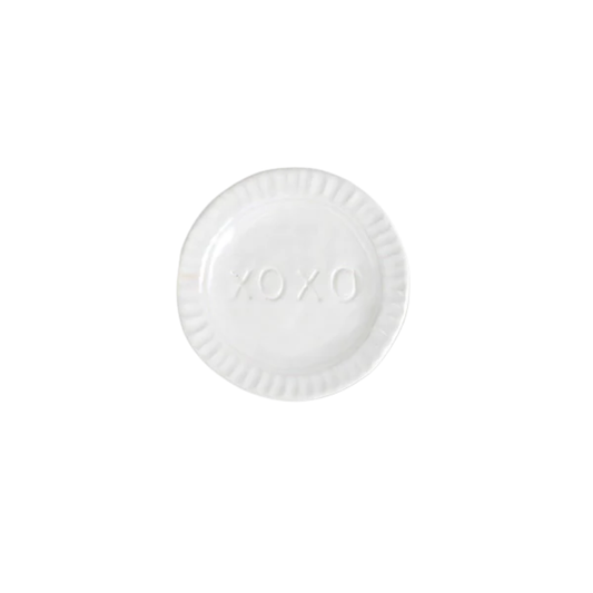 Vietri Pietra Serena XOXO Plate