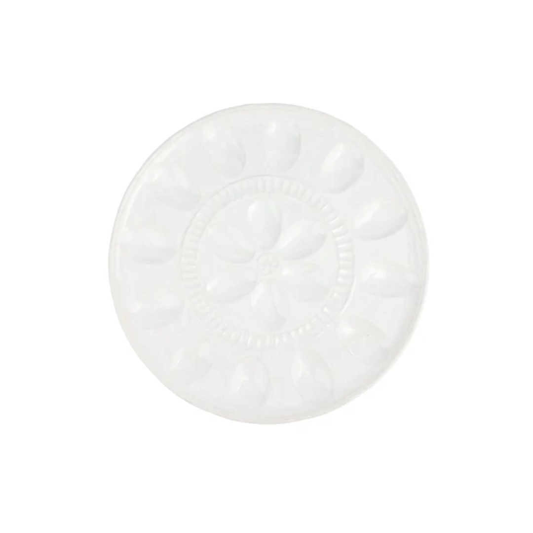 Vietri Pietra Serena Deviled Egg Tray